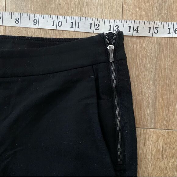 Kit And Ace Black Ankle Cropped Trousers Side Zip Womens Size 4 - Picture 6 of 7